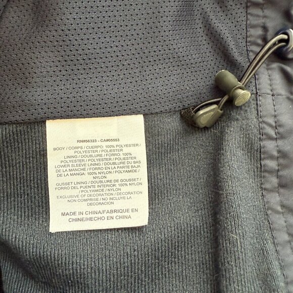 Nike Full Zip Windbreaker Track Jacket Mens Large Navy Orange Activewear Outdoor - Picture 14 of 15